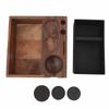 Coffee Knock Box Multifunctional One Piece Design Shock Absorbent Portafilter Holder Wooden Coffee