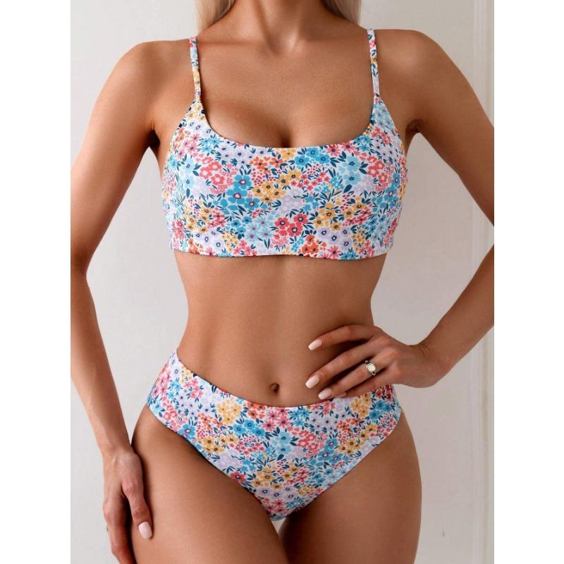 New Bikini Women's Split Sexy Swimsuit Printed Swimsuit Fashion