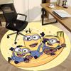 Круглый коврик Minions Music Office, коврик для помещений, подходит для офиса, под офисные стулья, спальни, гостиной, домашнего декора, DT1212011