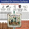 2D Flat - 1pc Retro Aluminium Sign, Outdoor Decorative Wall Sign, Retro Faux Sign Style, Garden Healing Quote Decor, "Gardening Is My Way of