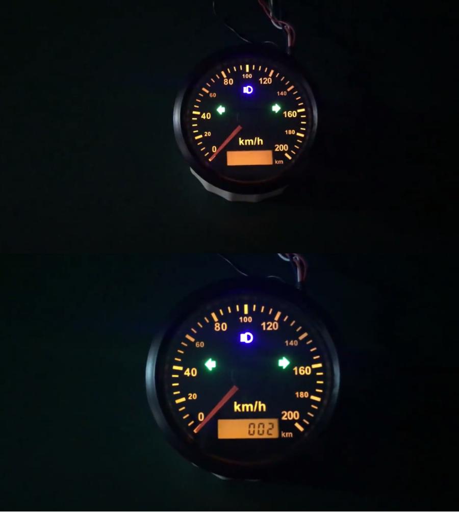 3 3/8" 85мм Мотоциклетный GPS Спидометр 200 км/ч Одометр Сигнал Превышения Скорости
