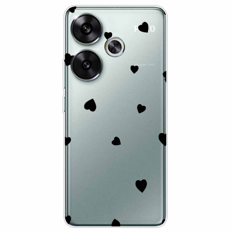 Для Xiaomi Poco F6 Чехлы Мягкие Прозрачные ТПУ Силиконовые Задние Крышки Телефона Для Xiaomi Poco F5 Чехлы Redmi Turbo 3 Прозрачные Защитные