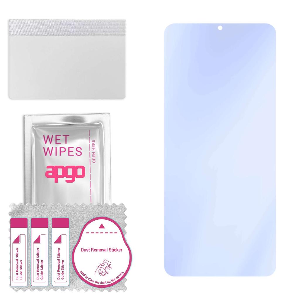 apgo Ultra-Clear 9H Hybrid Protective Glass Compatible with Oukitel C15 Pro Plus, Flexible Nano Glass, Great Replacement for Tempered Glass, Scratch-r