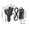 Многофункциональное портативное USB-автомобильное зарядное устройство QC3.0 PD для автомобильных телефонов, грузовиков, фургонов, седанов, смартфонов