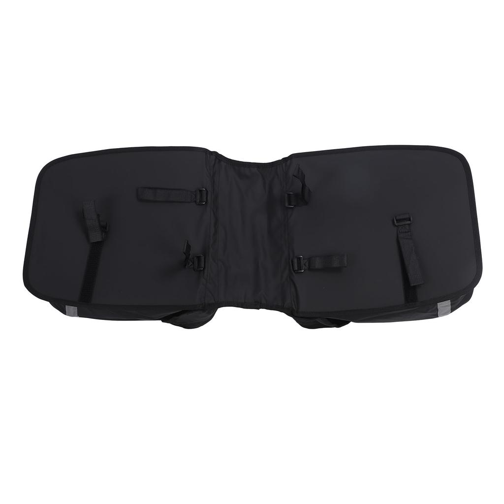 34 л Сумка на заднее сиденье велосипеда Водонепроницаемая Двусторонняя Велосипедная седельная сумка со светоотражающими полосами для ночной езды на велосипеде Велоспорт Черный