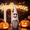 Призрачная фигурка гнома на Хэллоуин, статуэтка гнома для украшения дома, настольное украшение