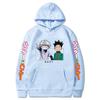 Hunter X Hunter Япония Аниме Мужчины Женщины Толстовки Harajuku Gon Killua Принт Плюс Размер Толстовка Унисекс Осень Зима Уличная одежда