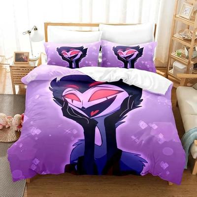 3D-принт аниме-столы Helluva Hazbin Hotels Boss Комплект постельного белья для мальчиков и девочек Twin Queen Size Пододеяльник Наволочка Кровать для мальчиков и взрослых