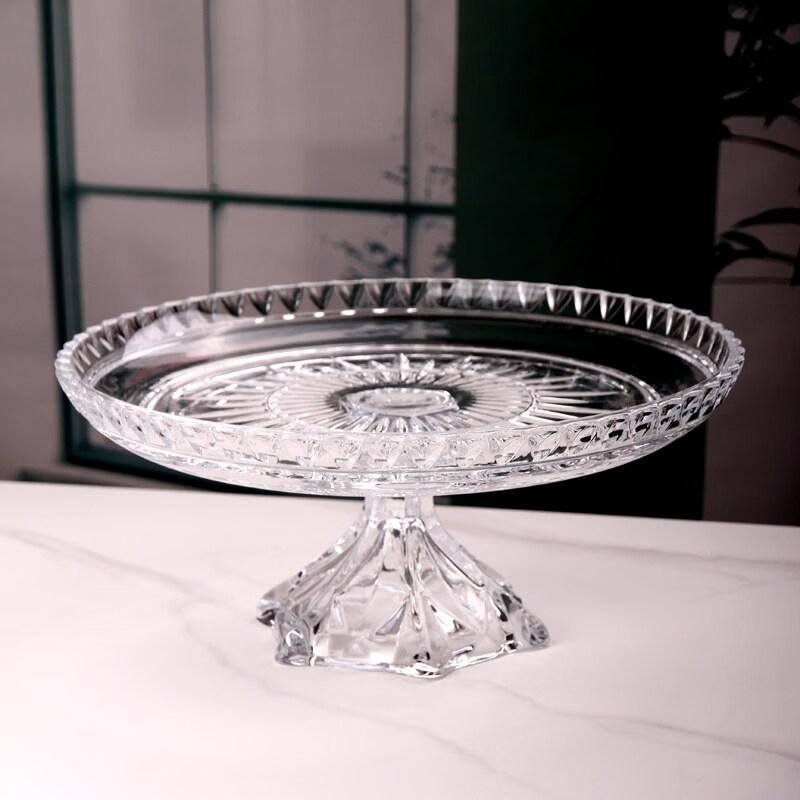 Flavinmci European Crystal Glass Fruit Bowl