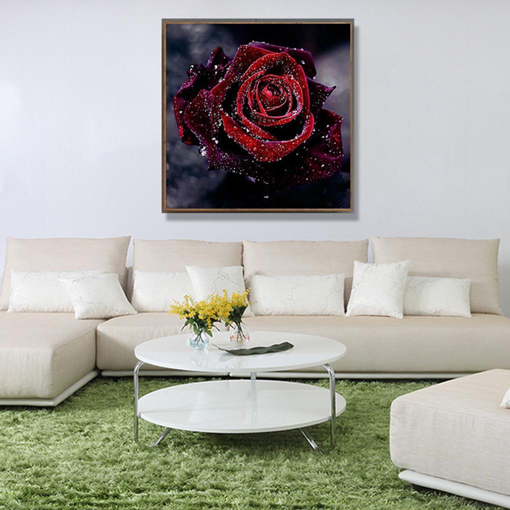 5D алмазная живопись набор красная роза полная дрель стразы сделай сам вышивка крестом