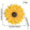 Венок из подсолнухов Декор для входной двери Тканевая настенная подвесная декорация Подсолнух День благодарения 2024 Бытовые ремесленные украшения