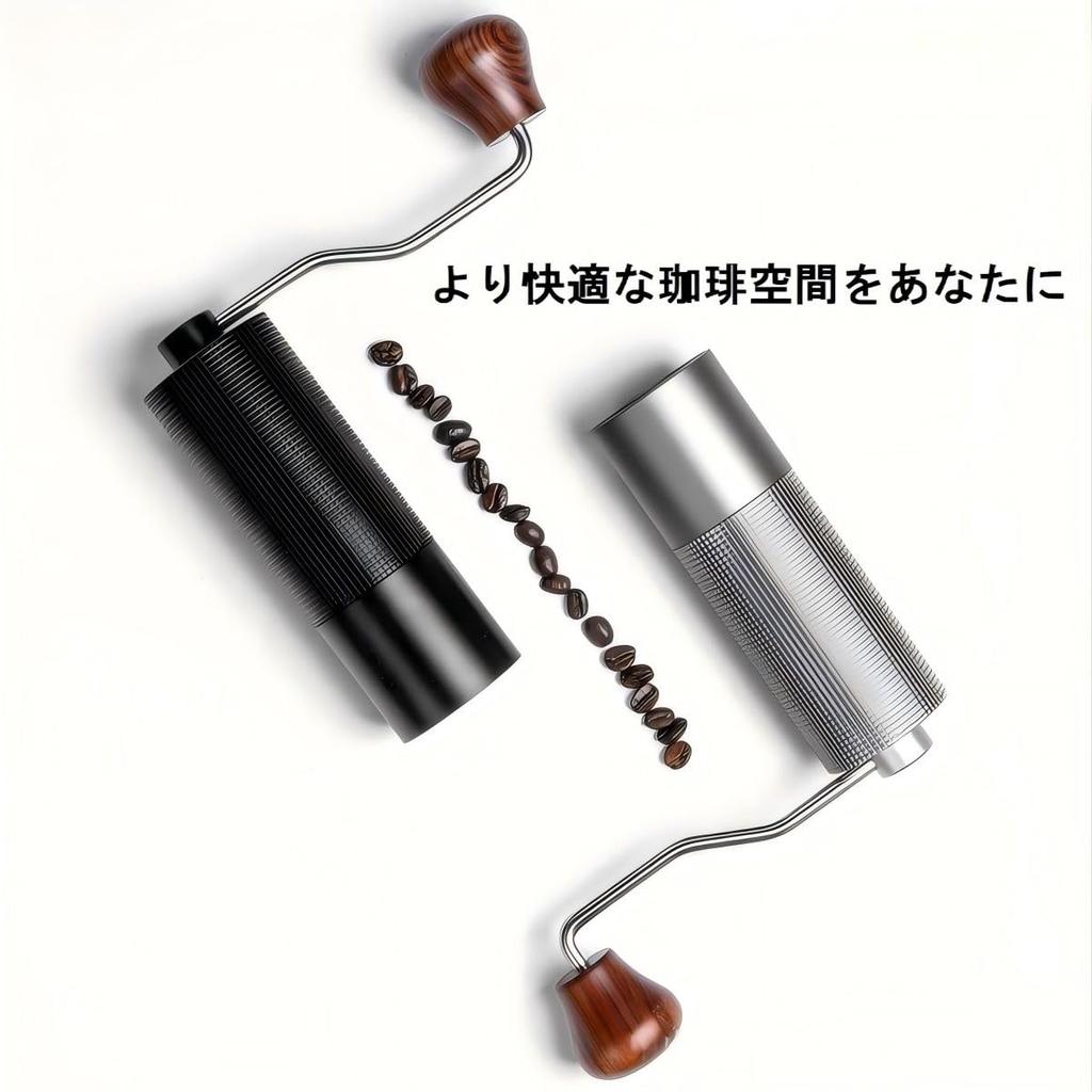 Кофейная мельница для молотого кофе Coffee Space Ручная кофемолка Регулировка внутренней шероховатости Коническое лезвие 7 Высокопрочная нержавеющая сталь