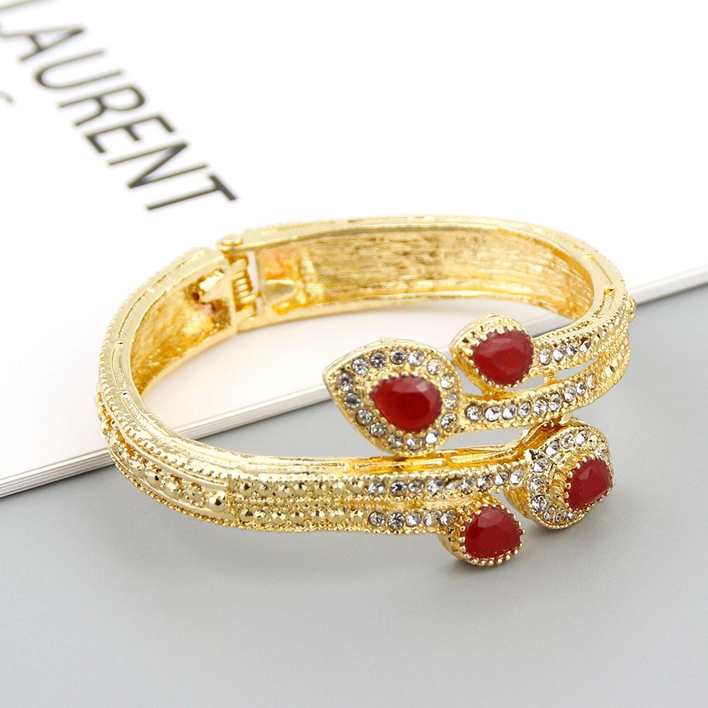 Золотой цвет сердце браслет браслет для женщин горный хрусталь свадебные украшения подарок