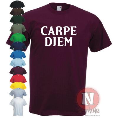 Футболка CARPE DIEM лови момент латинский крутой слоган мотивирующая