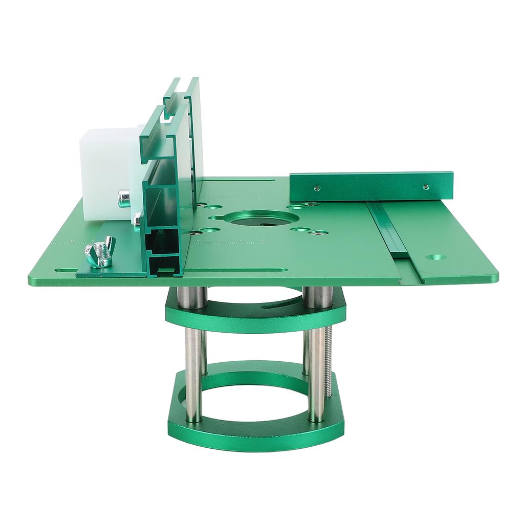 Woodworking Bench Router Plate System Adjustable Height Manual Router Table Lifting System Green