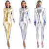 Wome Spacemen Rompers Sexy Bodycon Bodysuit Full Long Jumpsuit Astronaut Role Play Rave Catsuit Nightclub Disco Party Pole Dance
