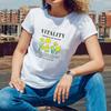 Летняя женская хлопковая футболка с коротким рукавом Vitality Желтая с цветочным принтом для активного отдыха летом Молодые женщины с энергичным стилем