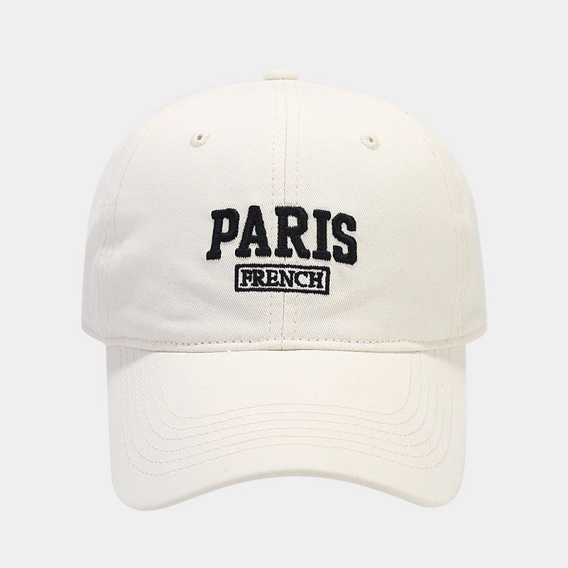 Простая бейсболка с вышивкой букв PARIS, универсальный козырек от солнца на весну и лето, мягкая кепка для пары