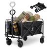 Outdoor Wagon Folding Latest Capacity Camping Wagon Carry Wagon Wagon Carry Cart Mini Long Items Durable 58L Lightweight Compact Outdoor Carry Wagon