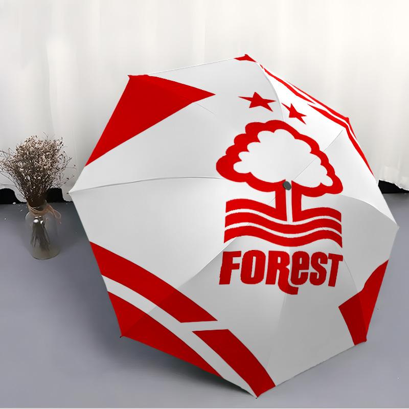 1pc Forest F.C Umbrella, Sun Protection, And UV Shielding. It Has Eight Sturdy Ribs for Outdoor Use And Perfect As a Holiday Gift