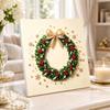 Pearl painting Christmas wreath art kit DIY handmade holiday home decor painting