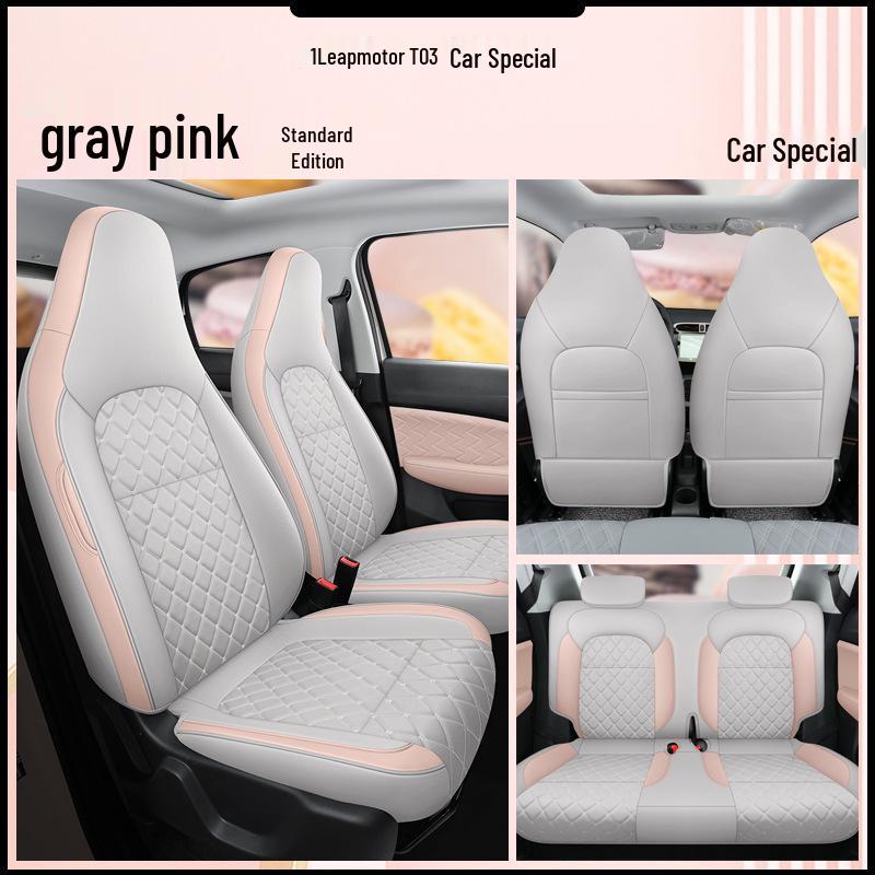 Fashion Leather Sports Seat Cover for Leapmotor T03 - All-Season Cushion