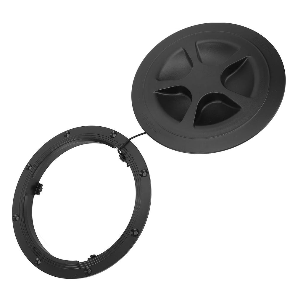 6-дюймовая палубная пластина для лодки, круглая, инспекционная, крышка, съемная крышка для морской яхты, каяка, черная