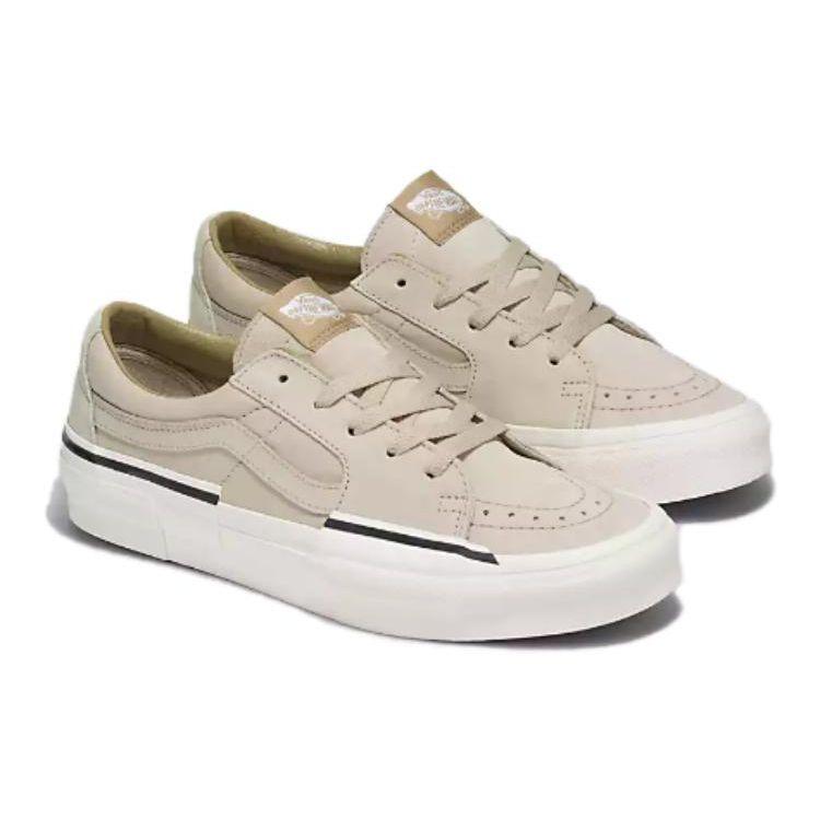 Vans Sk8 Нескользящие Прочные Дышащие Низкие Кеды Унисекс Молочно-белые VN000CRNBYS
