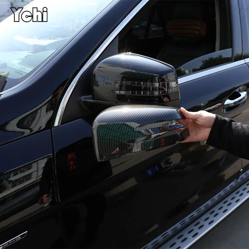 2 шт. для Mercedes Benz G Class W463 ML W166 GL X166 GLS X166 GLE W166 GLE C292 из углеродного волокна, боковое зеркало заднего вида, накладка, накладка