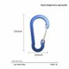 Colorful Aluminum Gourd Carabiner Keychain with S-Shaped Quick Release & Water Bottle Hanger