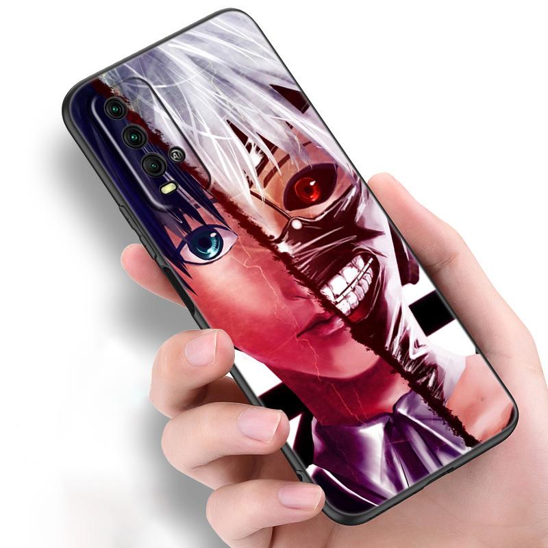 Модный чехол для телефона Tokyo Ghoul с аниме Kaneki Ken для Xiaomi Redmi Note 11 10 9 8 Pro 11T 10T 10S 9S 8T 9 9A 9C 9T, черный мягкий чехол