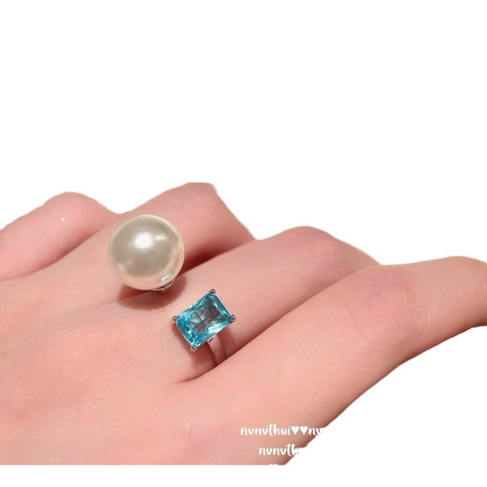 Украшения Бусины Глубокого Моря Морской Синий Сокровище Топаз Санта Мария Bb Синий Ожерелье Серьги с Таитянским Жемчугом Комплект