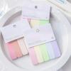 50-100 листов Simple Sticky Note Solid Color Mini Notepad Creative Study Memo Pad для детей Lovely Candlestick Index Note