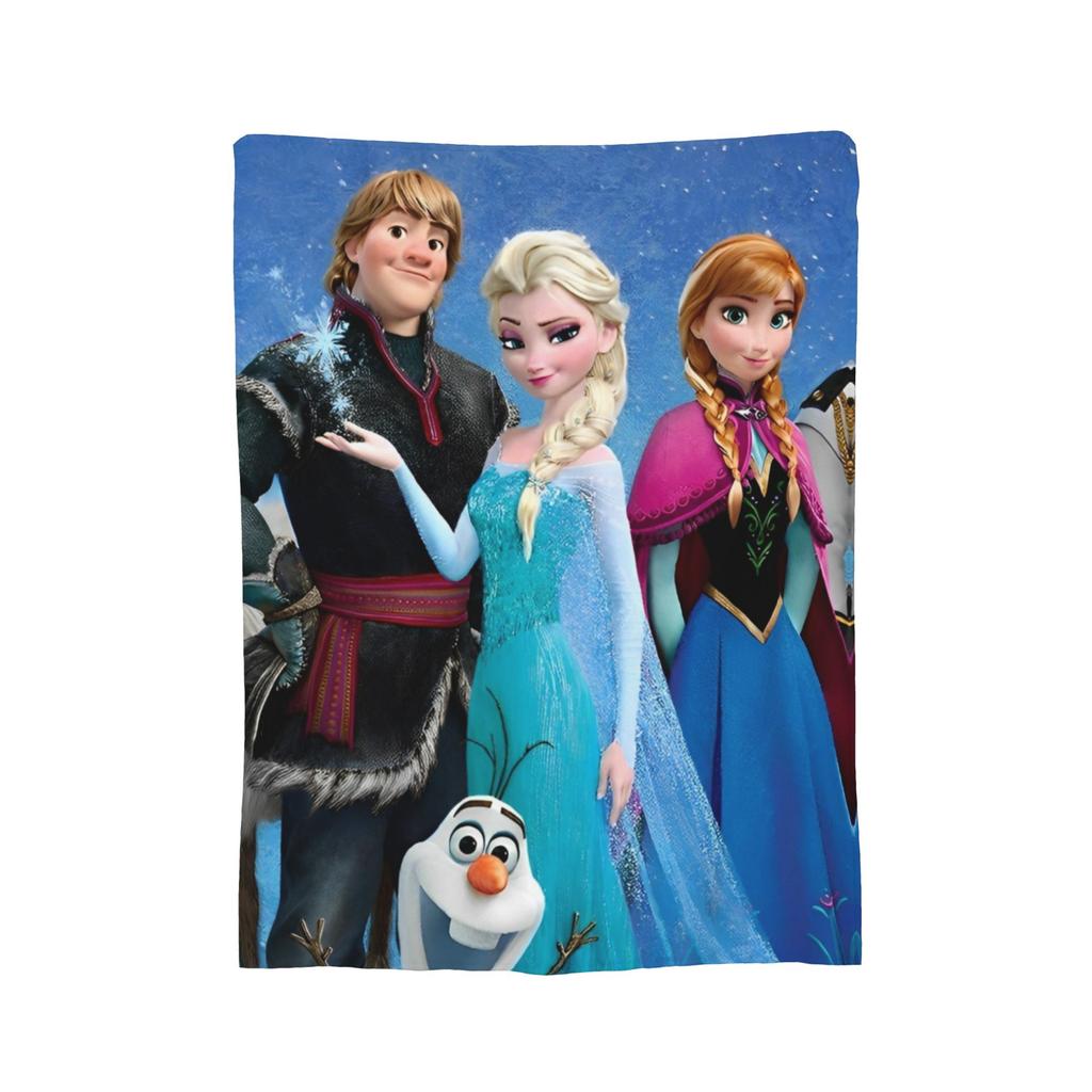 Замороженная Эльза Анна Олаф    Фэнтези Комедия Вязаные Пледы Флис  Супер Теплый Плед для Спальни Дивана Покрывало