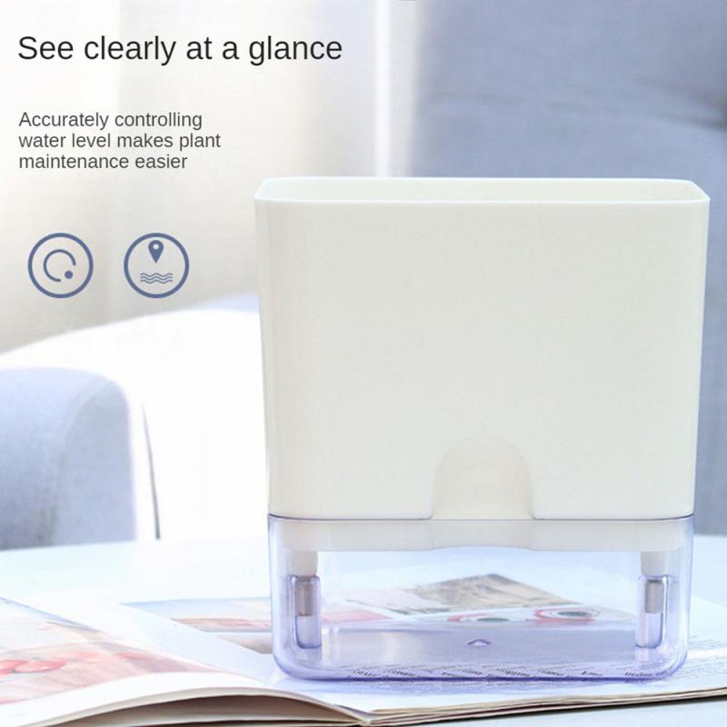 Самополивающийся горшок с магнитной адсорбцией, пластиковый горшок, автоматический полив для всех комнатных растений, суккулентов,