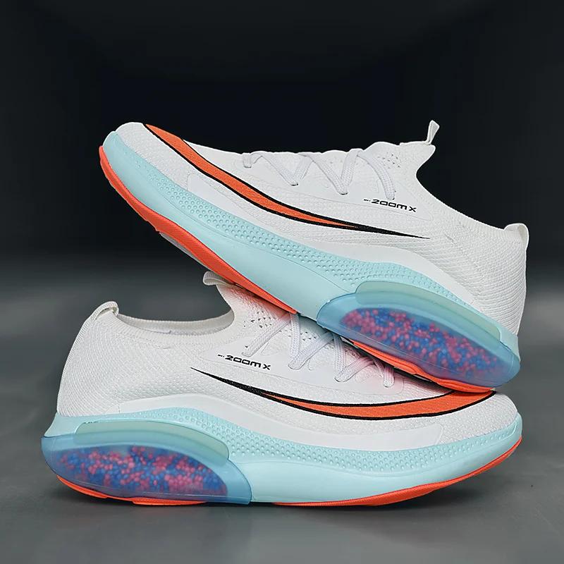 Мужские кроссовки для бега, сетчатые кроссовки для марафона, спортивные кроссовки для женщин, роскошный дизайн, теннисные туфли на шнуровке, 2024, новые мужские кроссовки