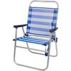 Aktive 53952 Fixed Folding Chair Aluminum Beach 51 X 56 X 90 Cm Blue