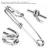 15pcs Stainless Steel Tuna Clips Longline Branch Hangers Snap Fishing Accessory Easy On Off