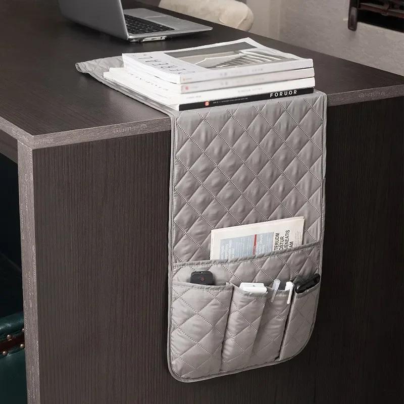 Органайзер на подлокотник дивана с 5 карманами и подставкой-поддоном для чашки, подвесная сумка для хранения на диван, кресло для ТВ-пульта, мобильного телефона