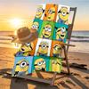 Minions Print Beach Towel Design, Soft, Lightweight. for Home Bathroom, Spa, Pool, Yoga, Surfing, Camping, Gift for Family, Friend