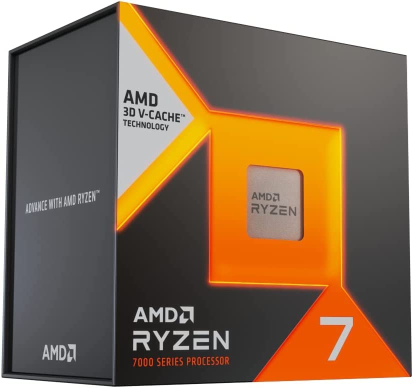AMD Ryzen 7 7800X3D без кулера 8 ядер 16 потоков 100 МБ 120 Вт гарантия 4,2 ГГц / 100-100000910WOF 3 года [Товар]