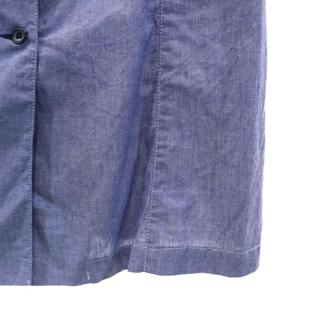 Fraizzoli Made In Italy Short Sleeve Shirt Dress 40 Blue Purple Women Used