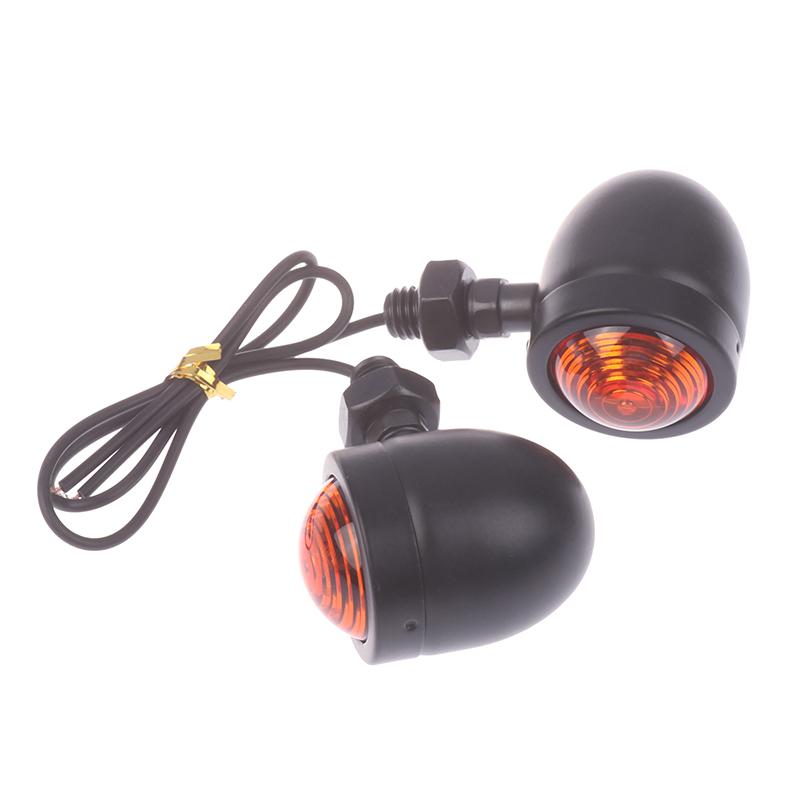 2 шт. ретро мотоциклетные поворотники аксессуары для мотоциклов универсальные 12 В однопроводные поворотники огни для Cafe Racer