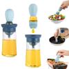 1 Pcs Oil Spray Bottle with Silicone Brush 2 In 1 Dropper Measuring Oil Distributor Bottle for Kitchen Baking Brush LM