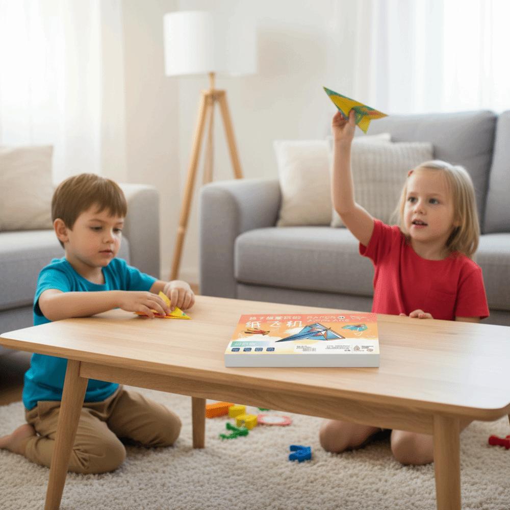 Монтессори Самолет Оригами Набор Обучение Искусству Универсальная Игрушка Бумажный Самолет Взаимодействие Родителя и Ребенка