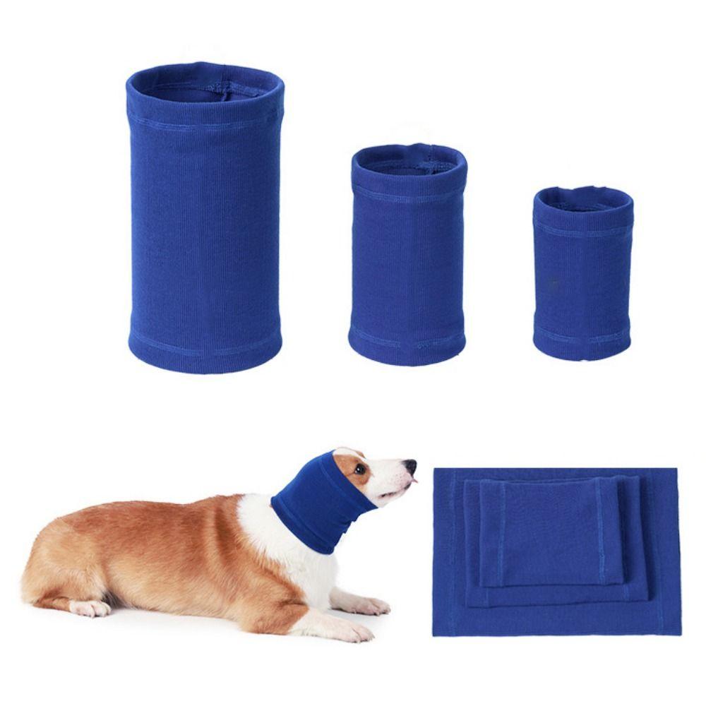 Elastic Dog Soothing Head Cover Noise-Proof Dog Head Sleeve  for Prevent Barking