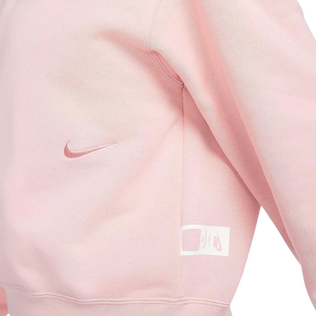Nike Женские рубашки-поло Оксфорд Розовые с воротником-поло Умеренный прямой крой FZ4338-661