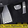 Для Toyota Highlander XU70 2020-2024 2024 Гибридный алюминиевый автомобильный акселератор, педаль газа, педали тормоза, не требующая сверления крышка подставки для ног