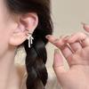 Эстетичный клипс для уха в виде банта из ленты - Балетный стиль, Модный клипс без прокола для женщин