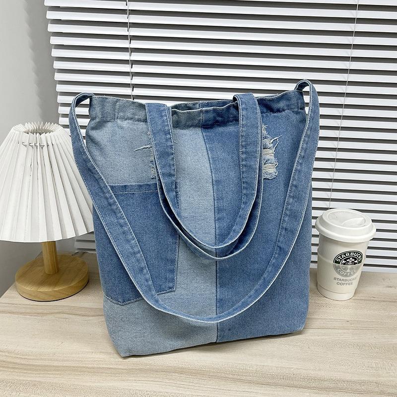 Denim Bag Student Class Handbag Lazy Style Shoulder Crossbody Bag